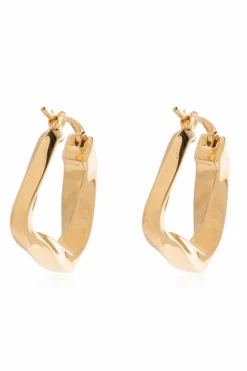 Bottega Veneta GOLD 18k gold-plated earrings