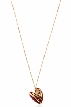 Bottega Veneta GOLD Necklace with heart motif