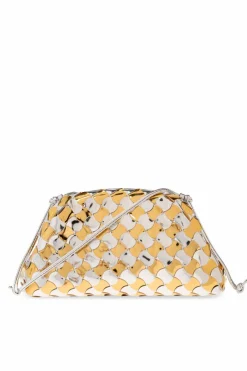 Bottega Veneta GOLD ‘Pouch Mini’ shoulder bag