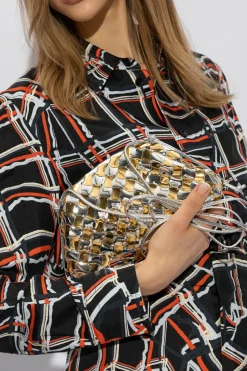 Bottega Veneta GOLD ‘Pouch Mini’ shoulder bag