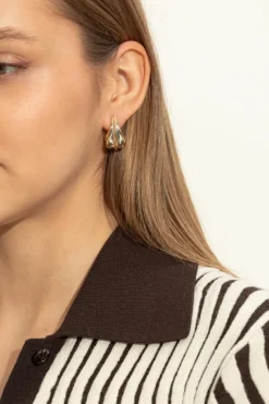 Bottega Veneta GOLD Silver earrings
