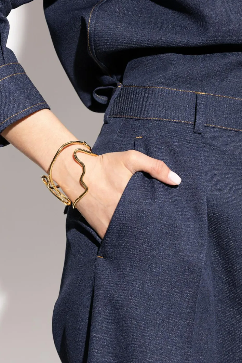Bottega Veneta GOLD Silver bracelet