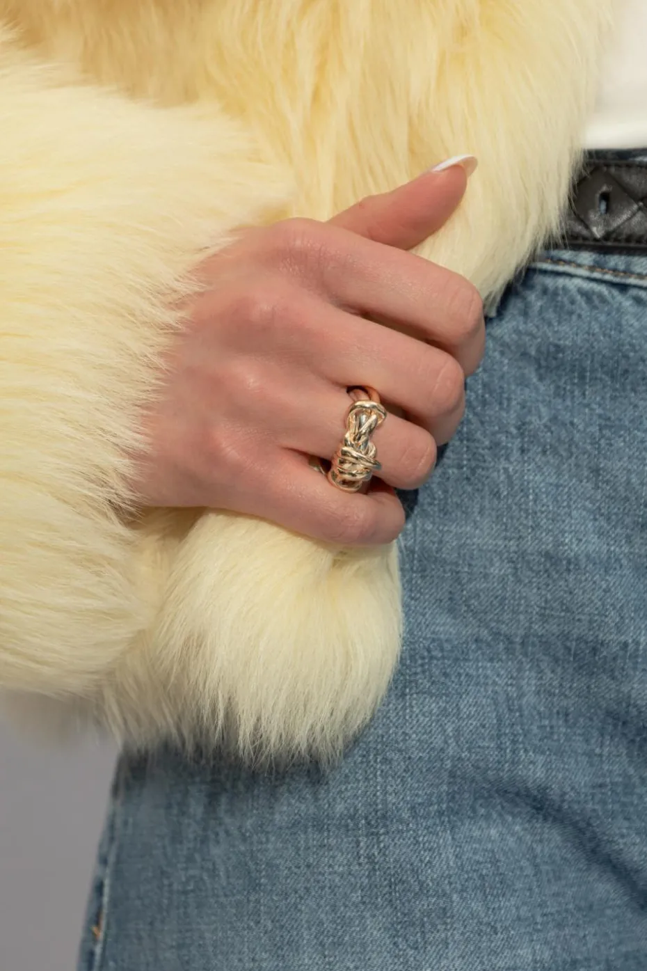 Bottega Veneta GOLD Silver Ring