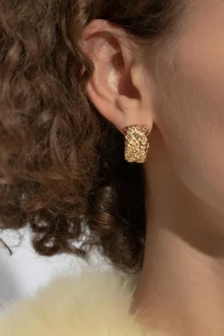 Bottega Veneta GOLD Silver Earrings