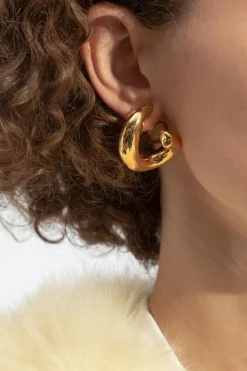 Bottega Veneta GOLD Silver Earrings