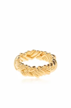Bottega Veneta GOLD Silver ring