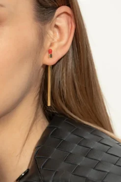 Bottega Veneta GOLD Silver earrings
