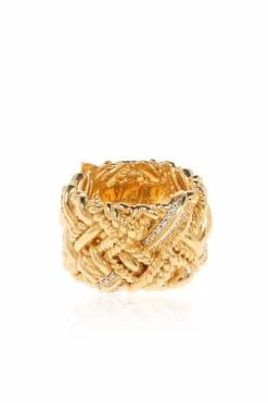 Bottega Veneta GOLD Silver ring