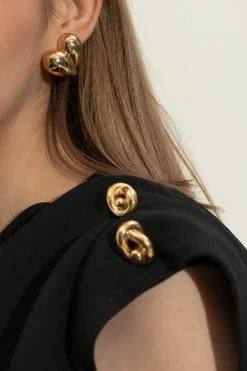 Bottega Veneta GOLD Silver earrings