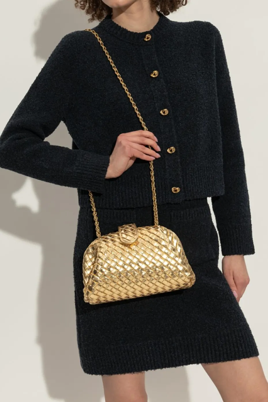 Bottega Veneta GOLD Small Lauren shoulder bag