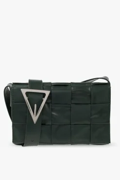 Bottega Veneta GREEN ‘Cassette Small’ shoulder bag