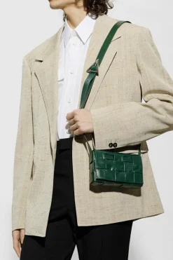 Bottega Veneta GREEN ‘Cassette Small’ shoulder bag