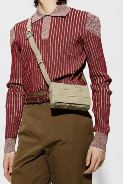 Bottega Veneta GREEN ‘Cassette Small’ shoulder bag