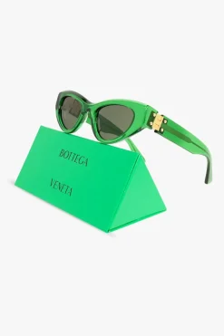 Bottega Veneta GREEN Cat eye sunglasses