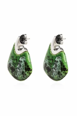 Bottega Veneta GREEN Ceramic earrings