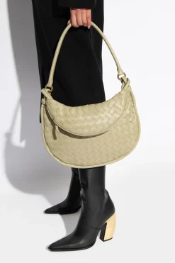Bottega Veneta GREEN ‘Gemelli Medium’ shoulder bag