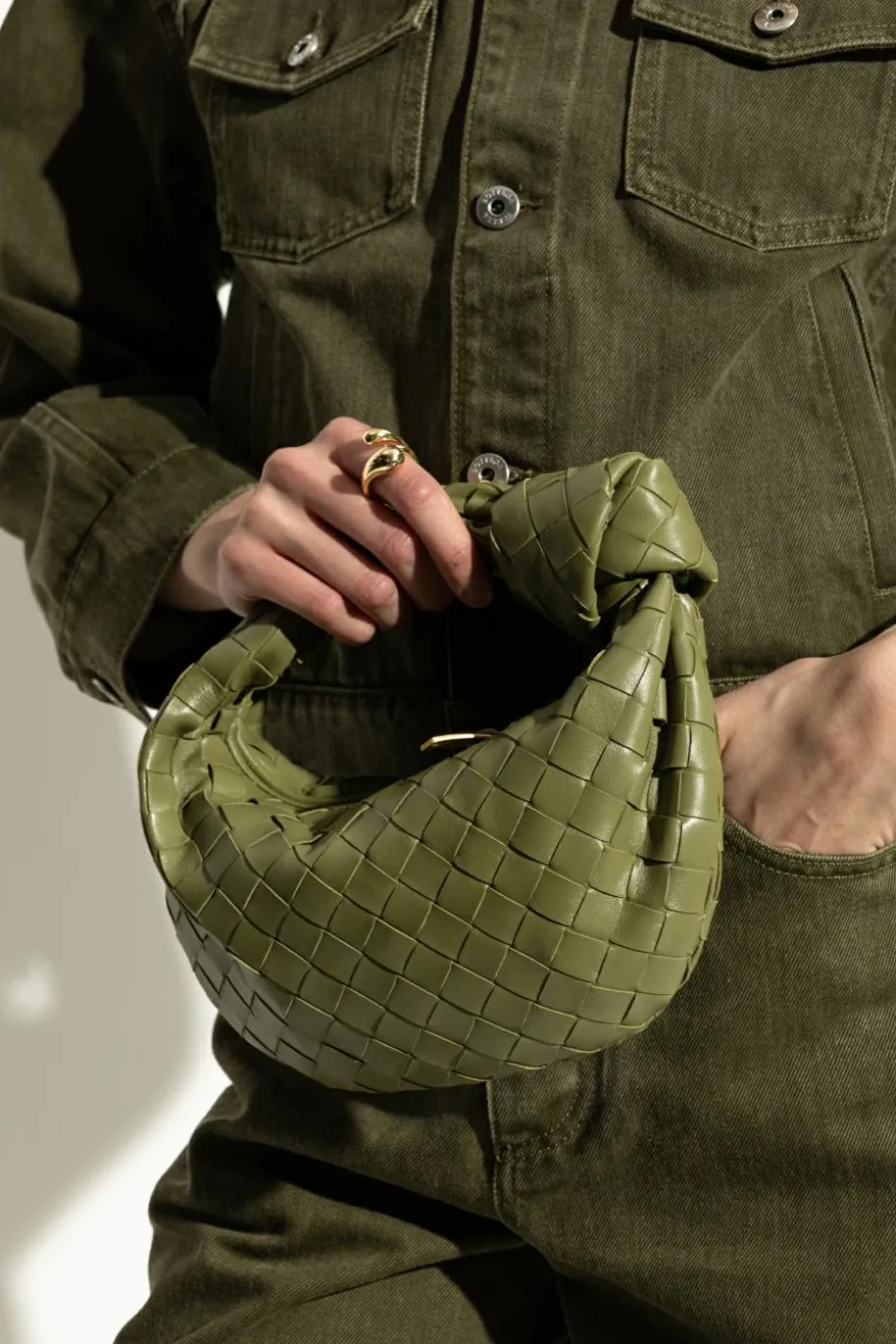 Bottega Veneta GREEN Handbag Jodie Mini