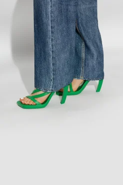 Bottega Veneta GREEN ‘Jimbo’ heeled sandals