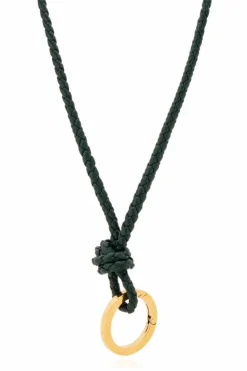 Bottega Veneta GREEN Lanyard with keyring