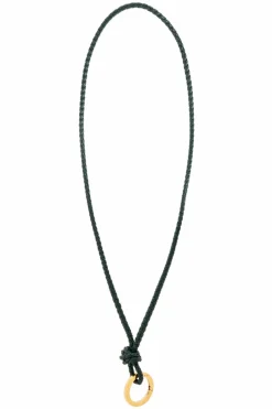 Bottega Veneta GREEN Lanyard with keyring