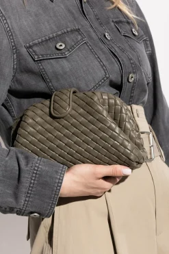 Bottega Veneta GREEN Lauren 1980 Small clutch