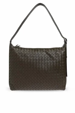 Bottega Veneta GREEN Leather shoulder bag size Medium