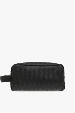 Bottega Veneta GREEN Leather wash bag