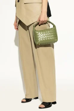 Bottega Veneta GREEN Leather handbag 'Wallace'