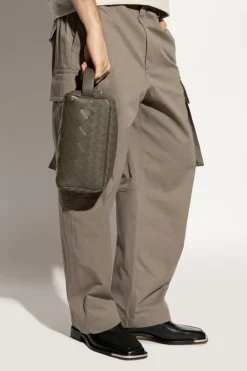 Bottega Veneta GREEN Leather toiletry bag