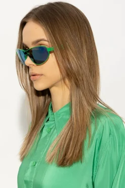 Bottega Veneta GREEN Sunglasses