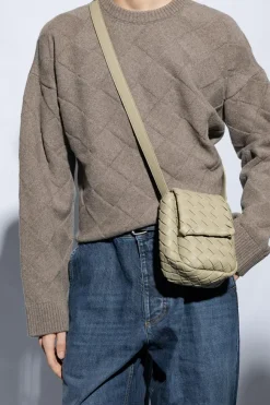 Bottega Veneta GREEN ‘Vertical Cobble Mini’ shoulder bag