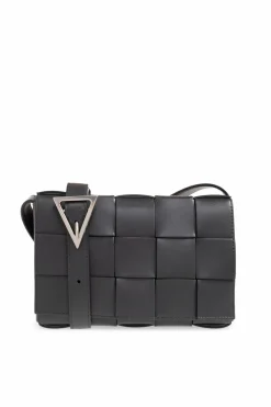 Bottega Veneta GREY ‘Cassette Medium’ shoulder bag