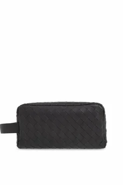 Bottega Veneta GREY āIntrecciatoā wash bag