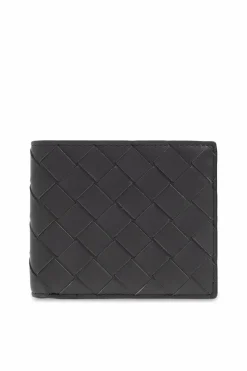 Bottega Veneta GREY Leather bifold wallet