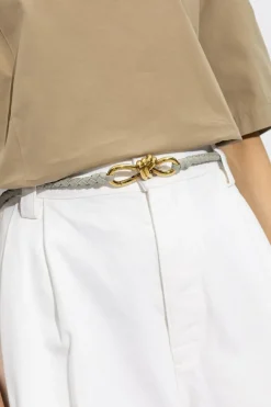 Bottega Veneta GREY Leather belt
