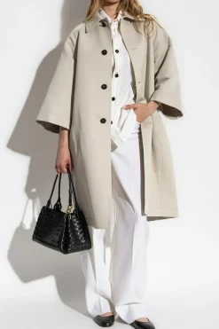 Bottega Veneta GREY Loose-fit coat