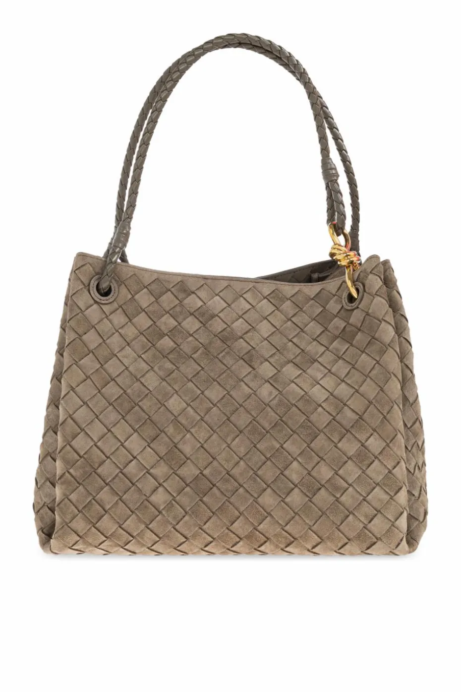 Bottega Veneta GREY Shoulder bag `Parachute Large`
