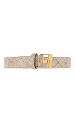Bottega Veneta GREY suede belt