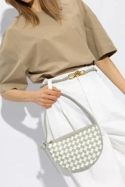 Bottega Veneta GREY ‘Sunrise Mini’ shoulder bag