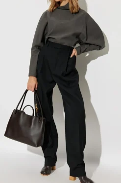 Bottega Veneta GREY Top with asymmetrical neckline