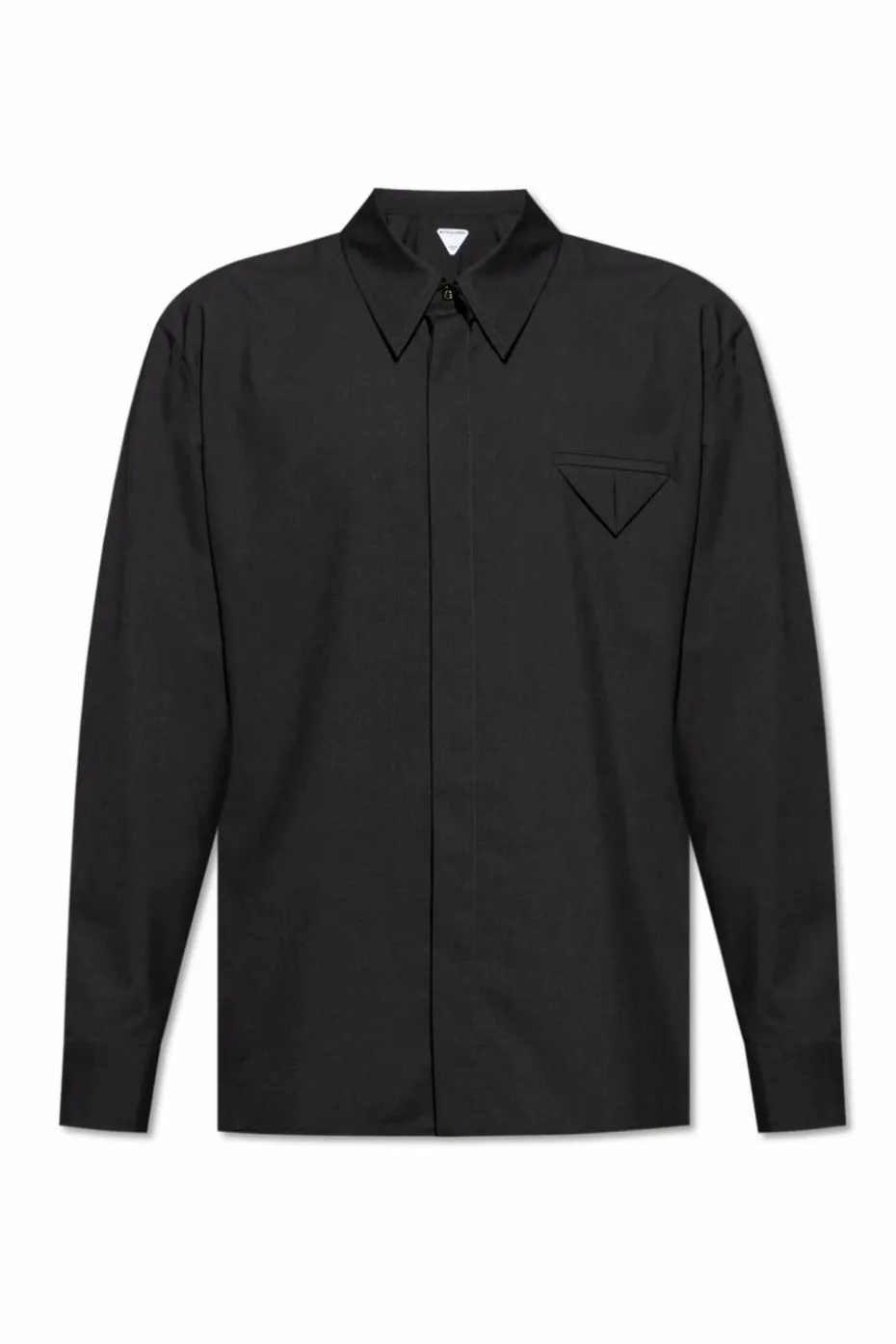 Bottega Veneta GREY Wool Shirt with Pocket