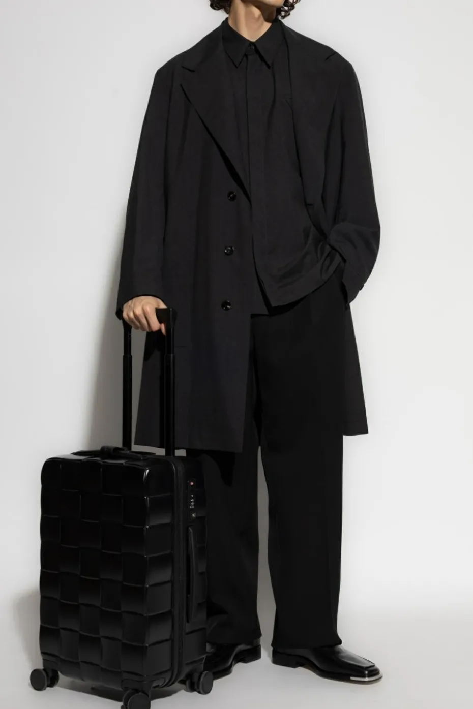 Bottega Veneta GREY Wool Shirt with Pocket