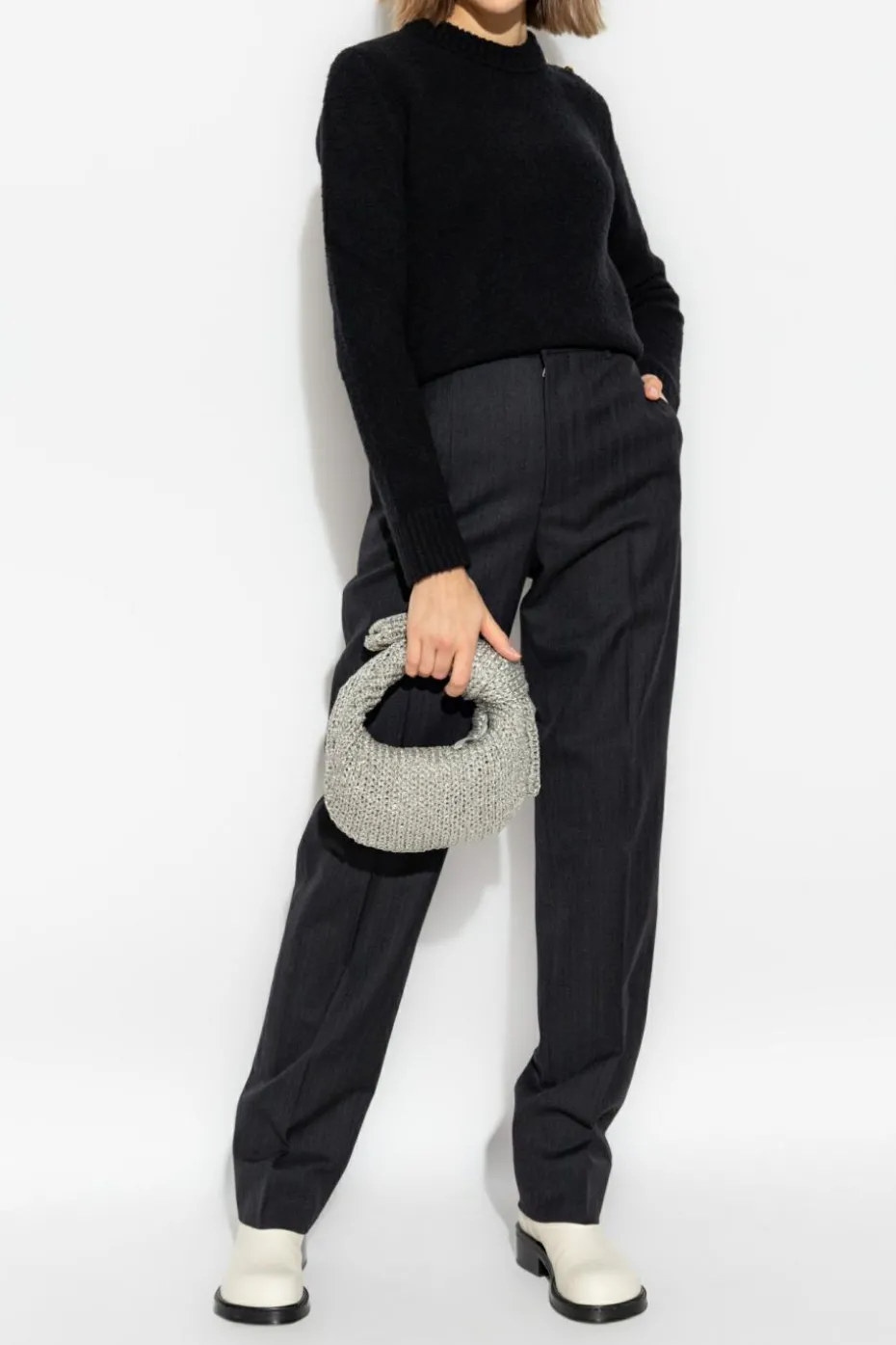 Bottega Veneta GREY Wool pants