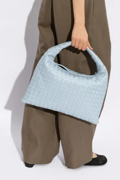 Bottega Veneta light blue ‘Hop Small’ Shoulder Bag