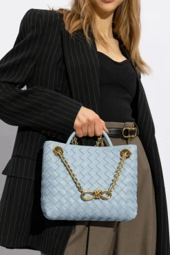 Bottega Veneta light blue ‘Andiamo Small’ Shoulder Bag