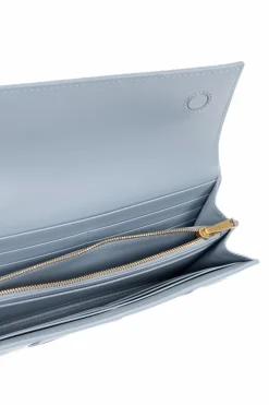 Bottega Veneta light blue Leather Folding Wallet