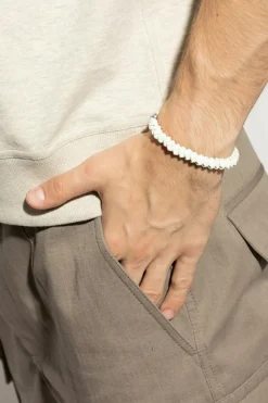 Bottega Veneta light blue Leather bracelet