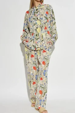 Bottega Veneta MULTICOLOUR Two-piece pajama with floral motif
