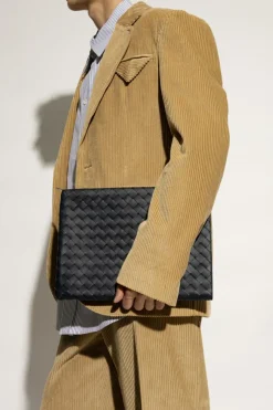 Bottega Veneta NAVY BLUE Briefcase `Half`