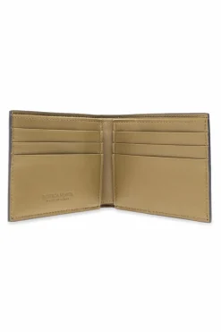 Bottega Veneta NAVY BLUE Leather folding wallet